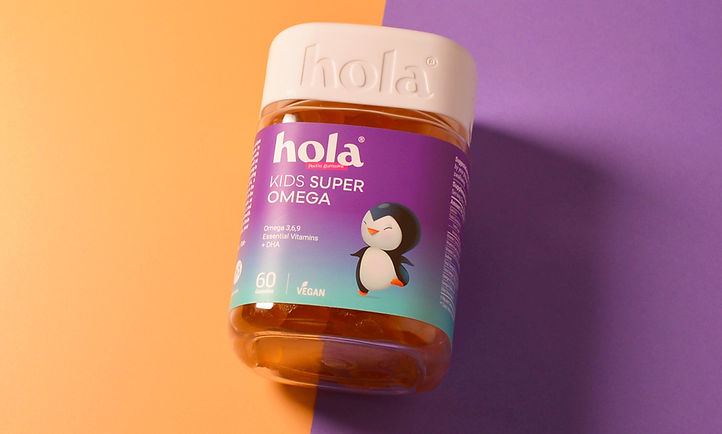 سوبر اوميكا جلاتين للاطفال من هولا الاسبانية 🇪🇸
Hola Kids Super Omega Gummies
