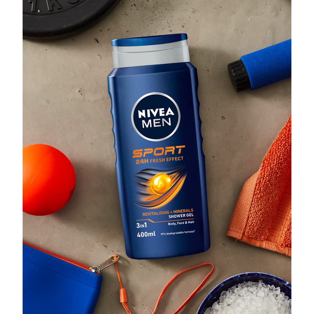 سبورت شاور جل من نيفيا للرجال الألمانية 🇩🇪
Nivea Men Sport Shower Gel
شاور جل منعش للرجال يمنح تنظيف عميق وانتعاش يدوم بعد التمرين أو خلال اليوم.