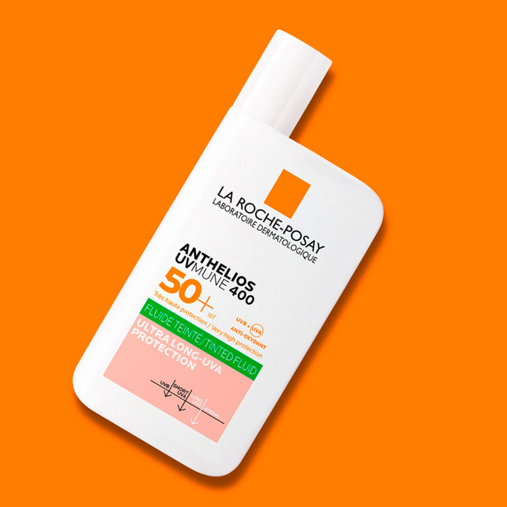 فلويد اويل كونترول واقي ملون للتحكم بالديون من لاروش بوزاي الفرنسية 🇲🇫
La Roche-Posay Anthelios UVMune 400 Tinted Fluid SPF50+
حماية متطورة مع لمسة لون طبيعية تمنح البشرة مظهراً موحداً وإشراقاً يومياً، مع تغطية خفيفة وحماية فائقة من أشعة الشمس