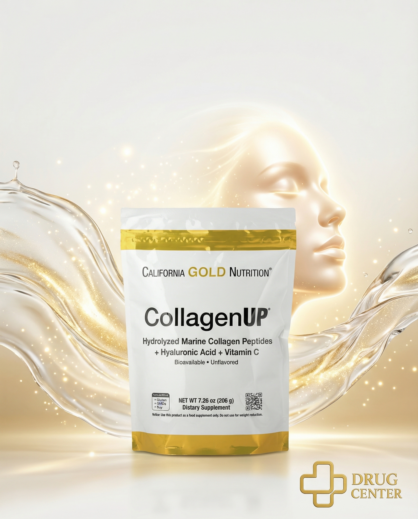 California Gold Nutrition CollagenUP
كولاجين اب بودر يحتوي ببتيدات الكولاجين البحرية من السمك + حمض الهيالورونيك + فيتامين سي من كاليفورنيا كولد نيوتريشن الامريكية 🇺🇲