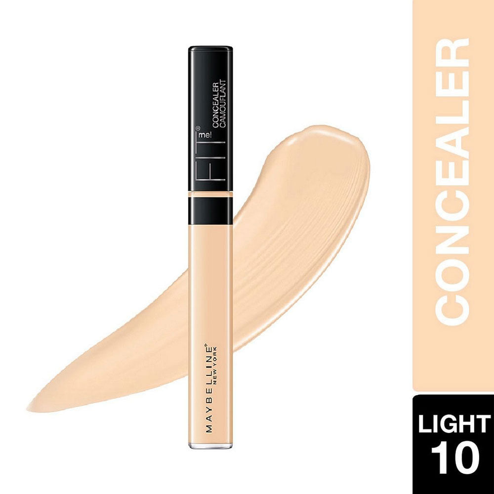 فت مي كونسيلر من ميبيلين
Maybelline Fit Me Concealer – درجة Light 10
التركيبة
قوام سائل خفيف
خالي من الزيت Oil-free