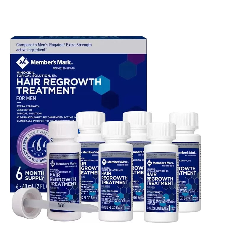 مينوكسيديل محلول من ممبرز مارك الامريكية 🇺🇲
Member's Mark Hair Regrowth Treatment 5%
محلول مينوكسيديل 5% للمساعدة في علاج تساقط الشعر الوراثي