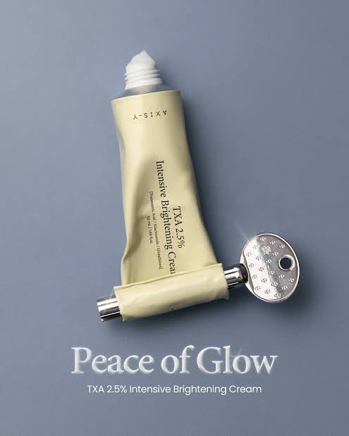 كلو ترانكزاميك_اسيد انتنسف برايتننك كريم من اكسز واي الكورية 🇰🇷
AXIS-Y Glow TXA 2.5% Intensive Brightening Cream