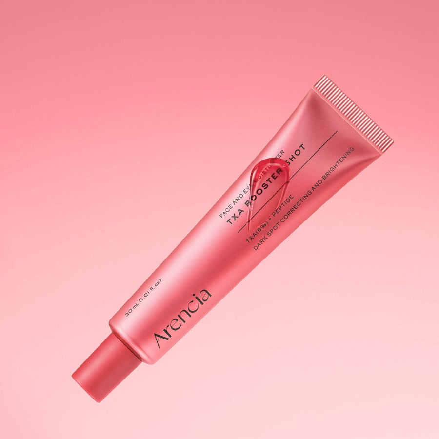 امنحي بشرتك ومنطقة حول العينين عناية مركزة مع سيروم الترانكساميك من ارنشيا الكورية 🇰🇷
Arencia TXA Booster Shot Face & Eye
، بتركيبة تحتوي على حمض الترانيكساميك (TXA) للمساعدة في توحيد لون البشرة، تقليل التصبغات، ومنح إشراقة صحية مع ترطيب عميق