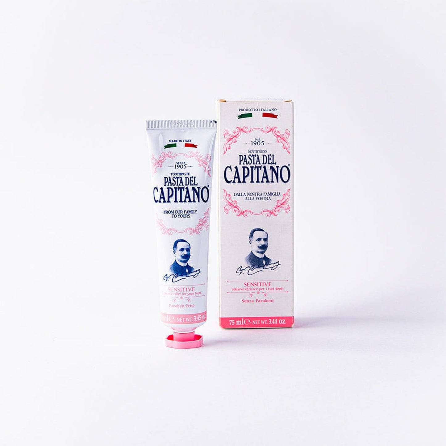 معجون الأسنان سنسيتيف من باستا دل كابيتانو الإيطالية 🇮🇹
✨ Pasta del Capitano Sensitive Toothpaste
معجون أسنان مخصص للأسنان الحساسة، يساعد على تخفيف الانزعاج الناتج عن الحساسية مع توفير حماية يومية للأسنان واللثة ونفس منعش يدوم طويلاً.
☀️ المكونات الفعال
