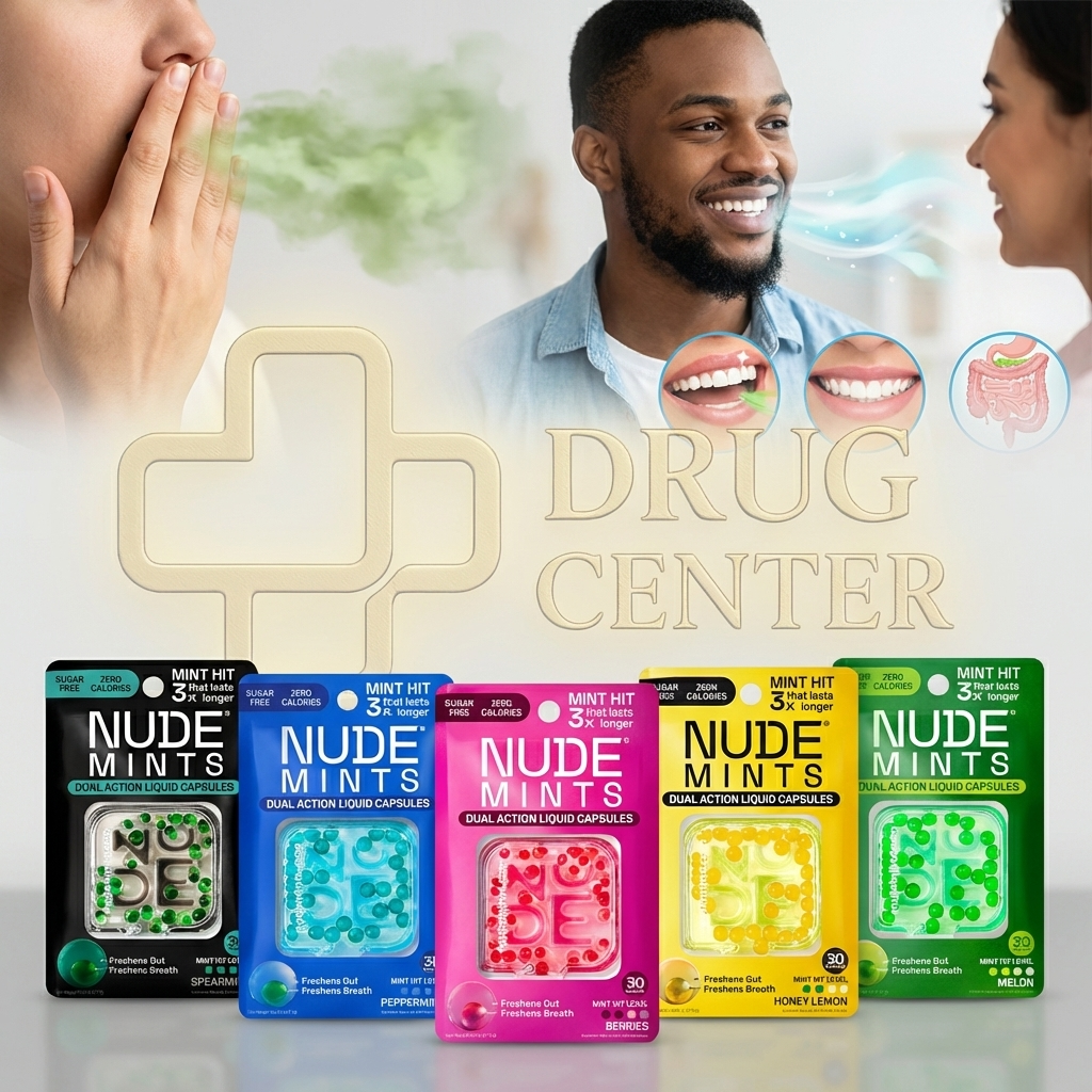 نيود منتس كبسولات منعشة للفم والجهاز الهضمي
Nude Mints
Dual Action Liquid Capsules
كبسولات منعشة للنفس بتركيبة سائلة مزدوجة المفعول تمنح انتعاشًا سريعًا للفم وتساعد على تقليل رائحة النفس غير المرغوبة.