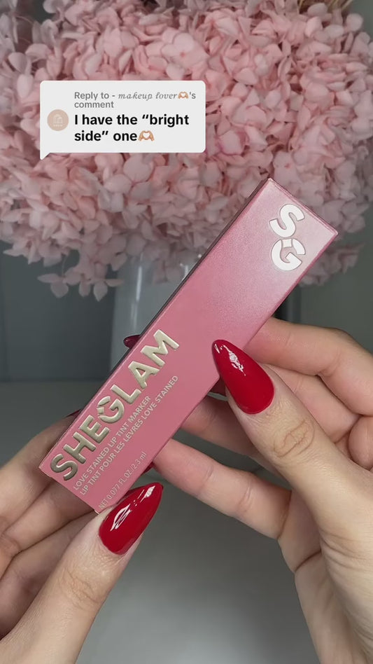لب تنت ماركة من شيكلام 
SHEGLAM Love Stained Lip Tint Marker – Bright Side
لون ثابت من أول تطبيق… ويبقى معك طول اليوم بدون تلطخ
تحديد دقيق + صبغة طبيعية تعطي شكل “شفاهك لكن أجمل”