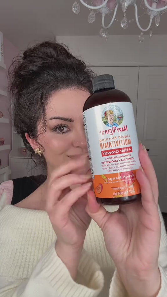 تركيبة متكاملة لدعم جمالك وشعرك من الداخل من ماري روثز الامريكية 
MaryRuth's Liquid Multivitamin + Hair Growth