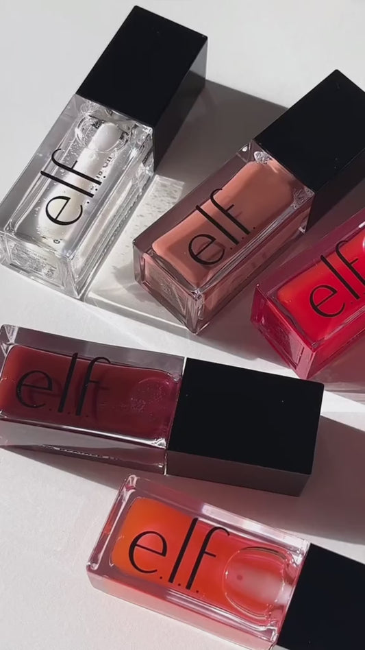كلو ريفايفر زيت شفاه من ايلف العالمية 
e.l.f. Glow Reviver Lip Oil
زيت شفاه لامع بتركيبة خفيفة يمنح ترطيب ولمعة زجاجية مع لون شفاف طبيعي بدون إحساس لزج.
