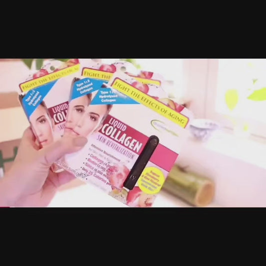 امبولات الكولاجين السائل المركزة بطعم الفراولة 🍓 والكيوي 🍈 من شركة ابلايد نيوترشن الامريكية..
 🌼تعمل على التغذية الفائقة للبشرة،الشعر والاظافر بالعناصر الضرورية لبنائها واعادة حيويتها من جديد.
المكونات:
الكولاجين 4000 ملغم
البايوتين 2000 ملغم
السليكا 6