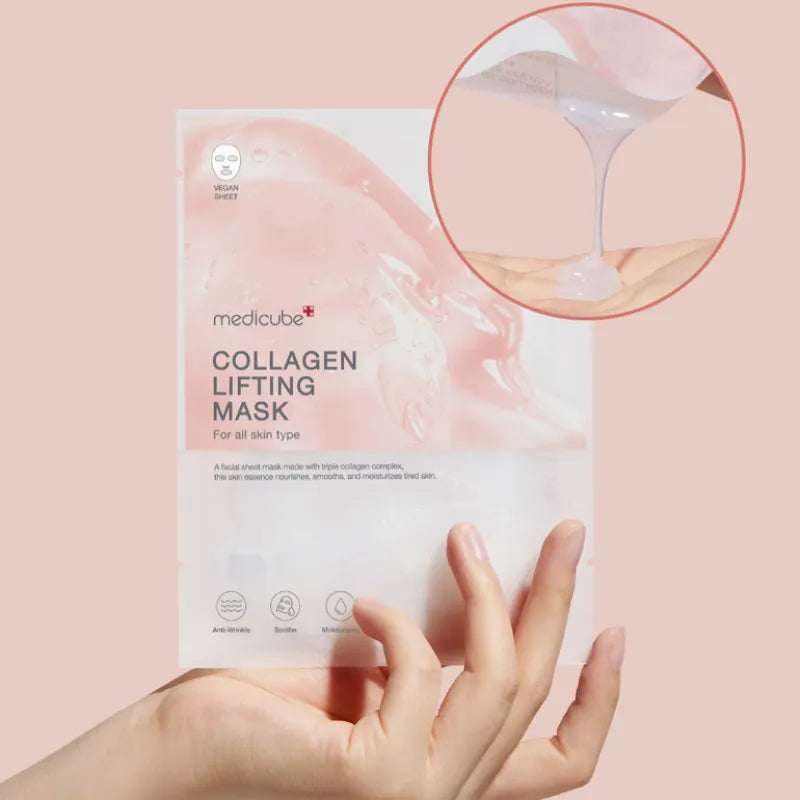 Medicube Collagen Lifting Mask
شد فوري… وترطيب عميق
ماسك الكولاجين يمنح بشرتك امتلاء ونضارة من أول استخدام