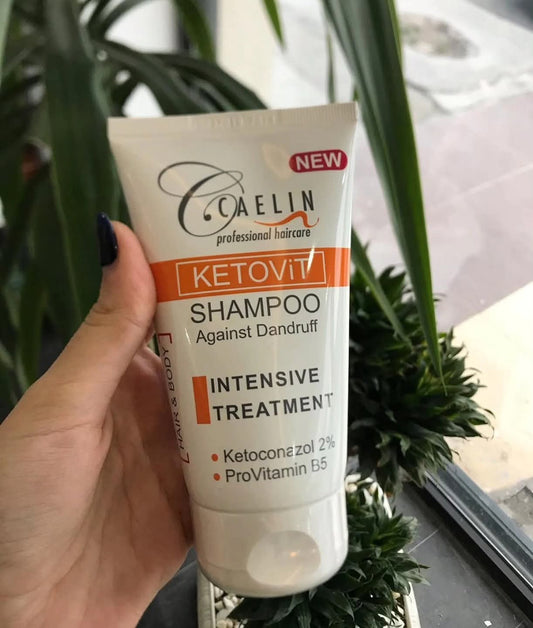Caelin Ketovit Shampoo
كيتوفيت شامبو من كايلين الألمانية 🇩🇪
سيطرة فعّالة على القشرة من أول استخدام
شامبو علاجي بالكيتوكونازول ينظف فروة الرأس بعمق ويقلل الحكة والالتهاب
فروة نظيفة… شعر صحي بدون قشرة
التركيبة
كيتوكونازول (Ketoconazole)
بروفيتامين B5
