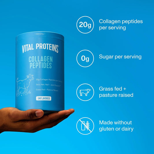 كولاجين ببتايدز بودر مت فايتل بروتينز الامريكية 🇺🇲
Vital Proteins Collagen Peptides Powder