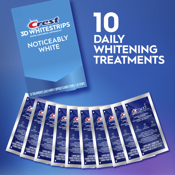 Crest 3D Whitestrips Noticeably White
المنشأ: الولايات المتحدة 🇺🇸
احصل على ابتسامة أكثر إشراقًا مع شرائح كرست لتبييض الاسنان