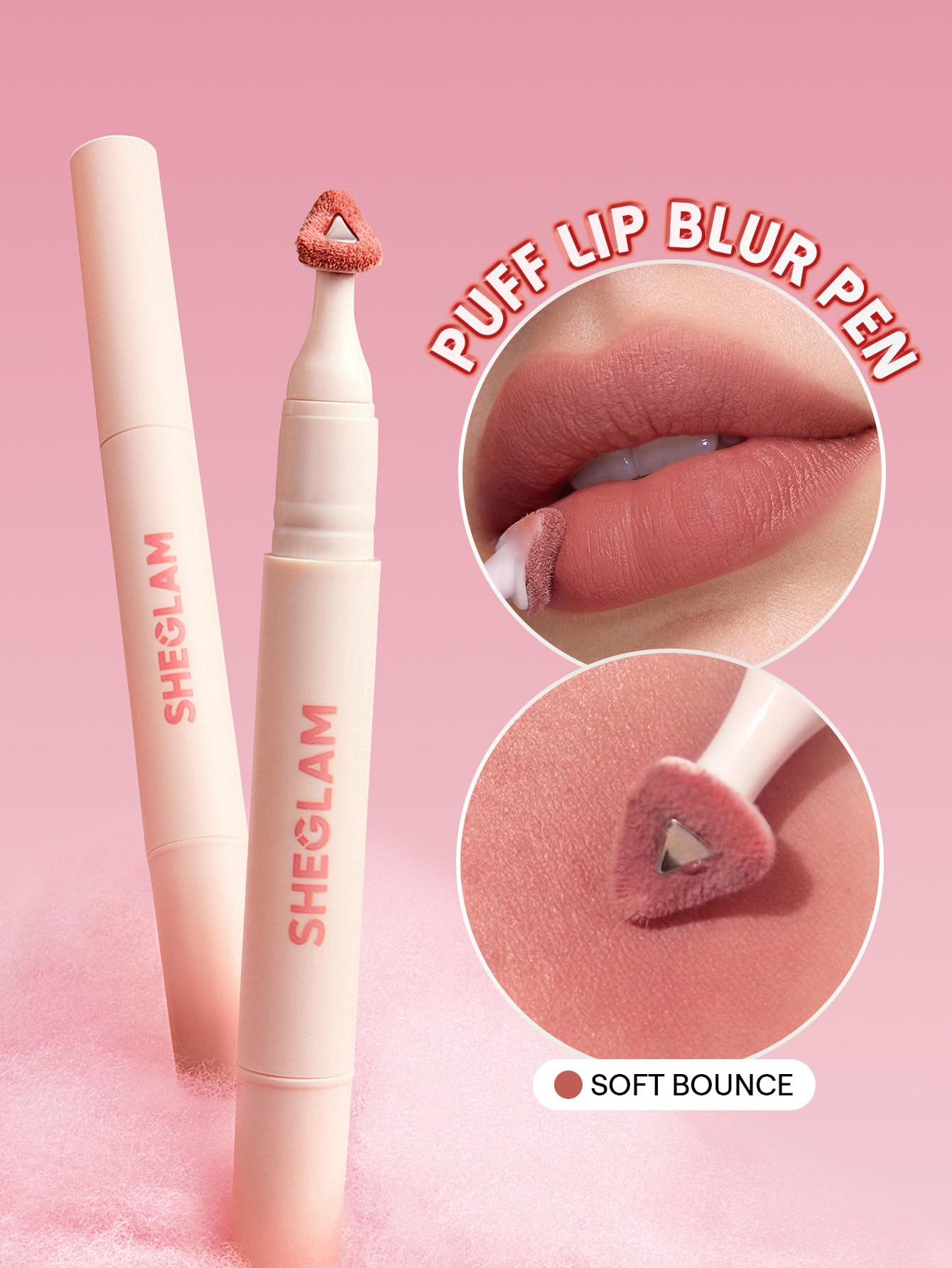 امنحي شفتيك مظهراً مخملياً ناعماً مع بف لب بلور بن من شيكلام 
Marshmallow Puff Lip Blur Pen
أحمر شفاه بتركيبة كريمية خفيفة تمنح لوناً غنياً بلمسة مطفية ضبابية (Blur Effect)، مع ترطيب يدوم حتى 12 ساعة.