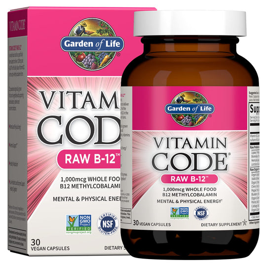 فيتامين بي١٢ من كاردن اوف لايف الامريكية 
🇺🇸 Garden of Life Vitamin B12
✨ مكمل فيتامين B12 عالي الجودة لدعم إنتاج الطاقة وصحة الجهاز العصبي والمساعدة في تقليل الشعور بالتعب والإرهاق.
