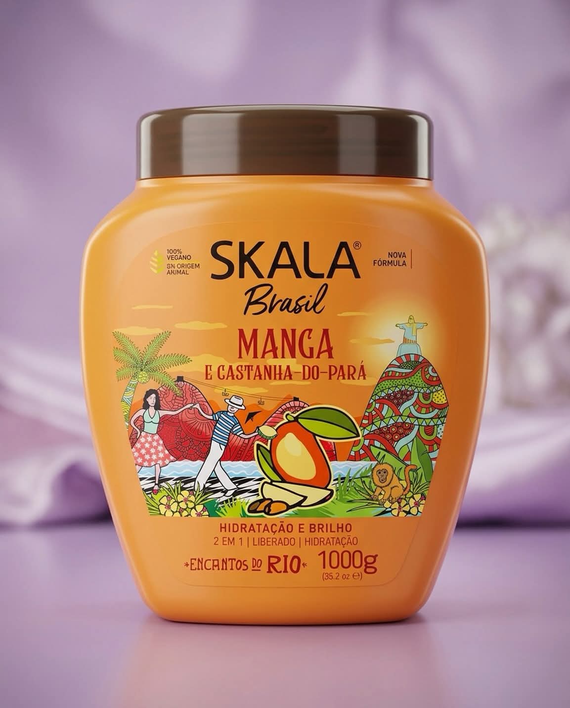 كريم سكالا برازيل مانغا وكاستانياس دو بارا البرازيلي 🇧🇷
✨ Skala Brasil Manga & Castanha-do-Pará
كريم علاج وترطيب للشعر الجاف والباهت، غني بمستخلص المانغا وكستناء البرازيل للمساعدة في تغذية الشعر واستعادة نعومته ولمعانه الطبيعي