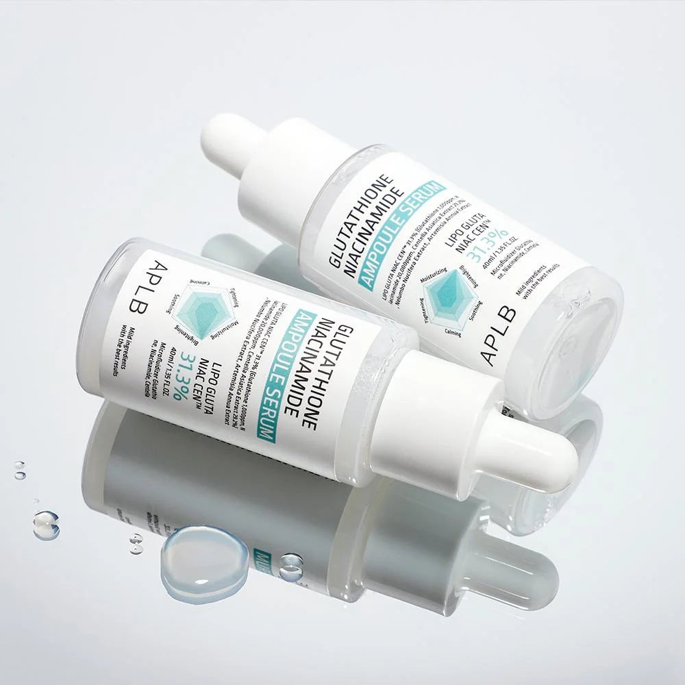 مصل الكلوتاثايون والنياسيناميد من اي بي ال بي الكورية 🇰🇷

✨ APLB Glutathione Niacinamide Ampoule Serum