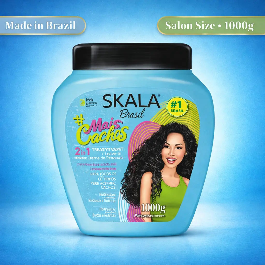 كريم سكالا للشعر Mais Cachos البرازيلي 🇧🇷
✨ Skala Expert Mais Cachos
كريم متعدد الاستخدامات للشعر الكيرلي والمموج، يساعد على ترطيب الشعر وتعزيز مرونته وتقليل الهيشان، ليمنح الخصلات مظهراً أكثر تحديداً ونعومة.