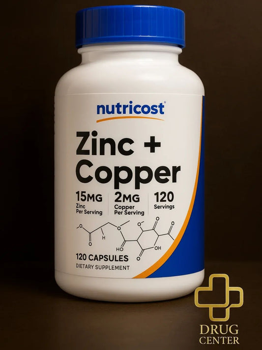 الزنك مع النحاس من نيوتريكوست الامريكية 🇺🇲
Nutricost Zinc + Copper