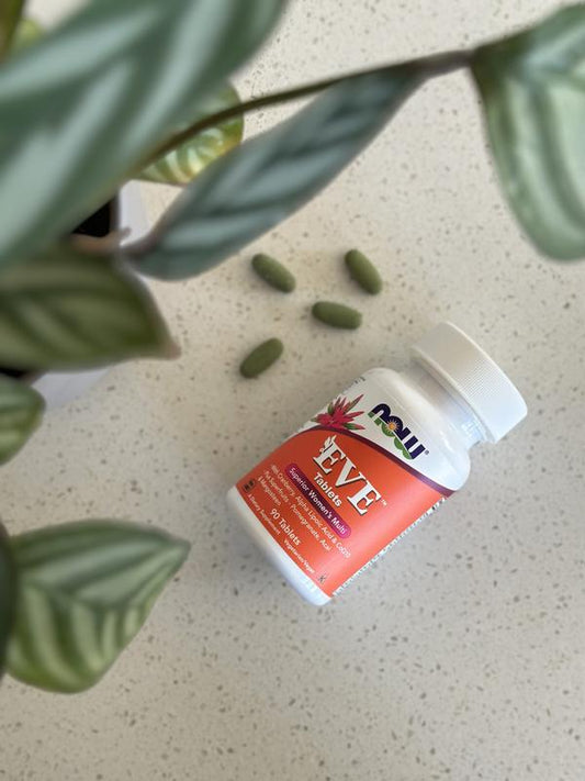 مكمل ايف من ناو فودز الامريكية 🇺🇲
🌸 NOW Eve Tablets
مكمل غذائي مخصص لدعم صحة المرأة يحتوي على الفيتامينات والمعادن