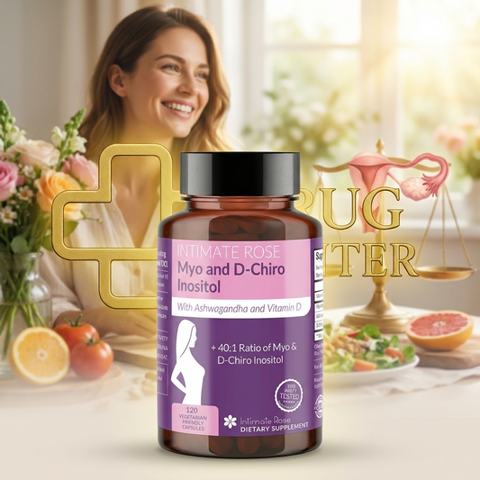 مايو اند ديكايرو انوسيتول من انتمت روز الامريكية 🇺🇲
Intimate Rose
Myo & D-Chiro Inositol
مكمل غذائي متوازن يحتوي على مزيج من Myo-Inositol و D-Chiro Inositol بنسبة 40:1 لدعم توازن الهرمونات وصحة الجسم