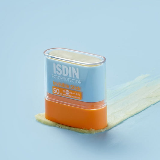انفزبل ستيك واقي شمس غير ملون من ايسدن الاسبانية 🇪🇸
ISDIN Invisible Stick
 حماية يومية سهلة وسريعة بتركيبة شفافة تنزلق بسلاسة على البشرة بدون أثر دهني.