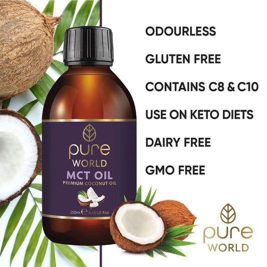 ام سي تي اويل من بيور وورلد الانكليزية 🇺🇲
Pure World MCT Oil