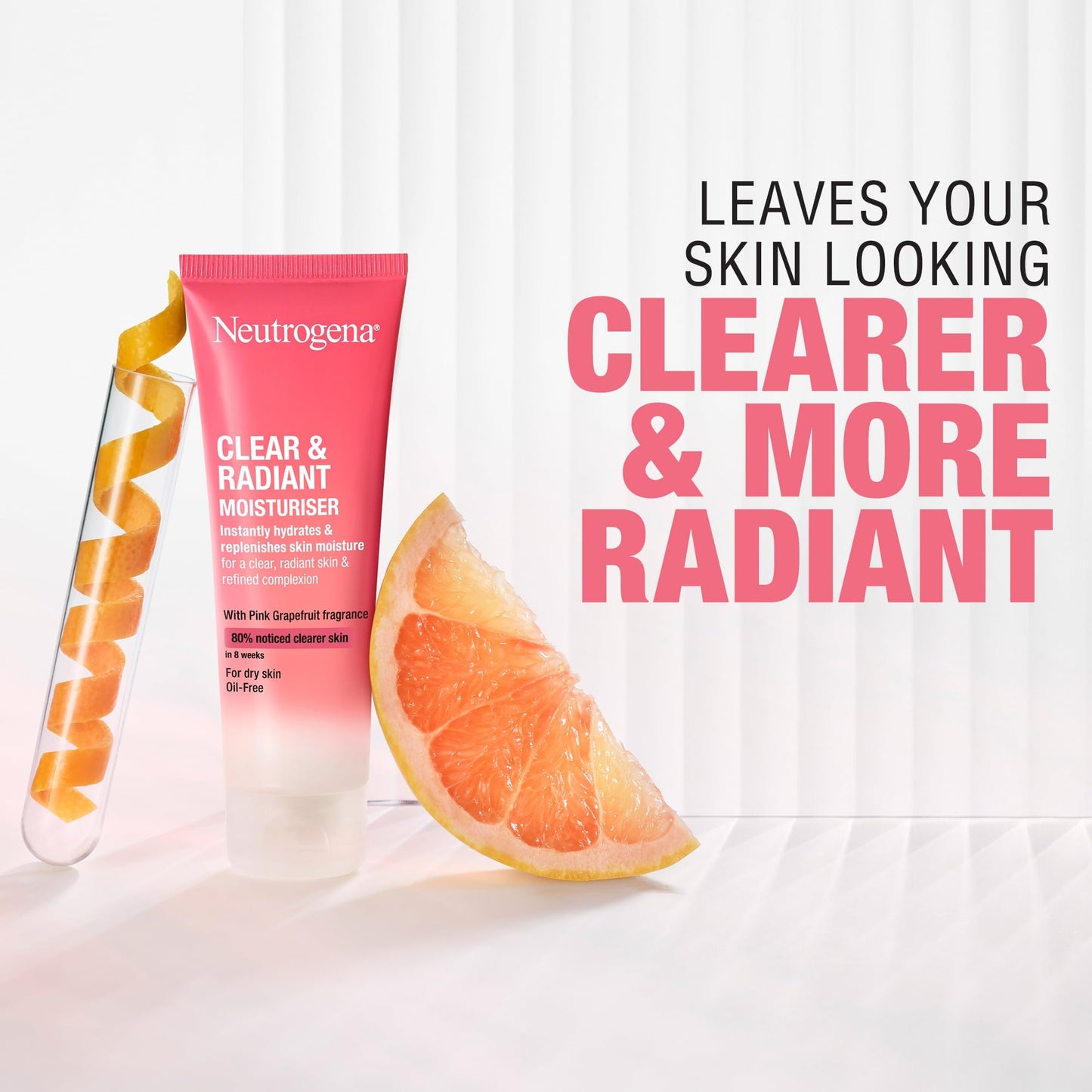 🍊 ترطيب وإشراقة يومية مع كلير اند ريدينت كريم من نيوتروجينا 
 Neutrogena Clear & Radiant Moisturiser