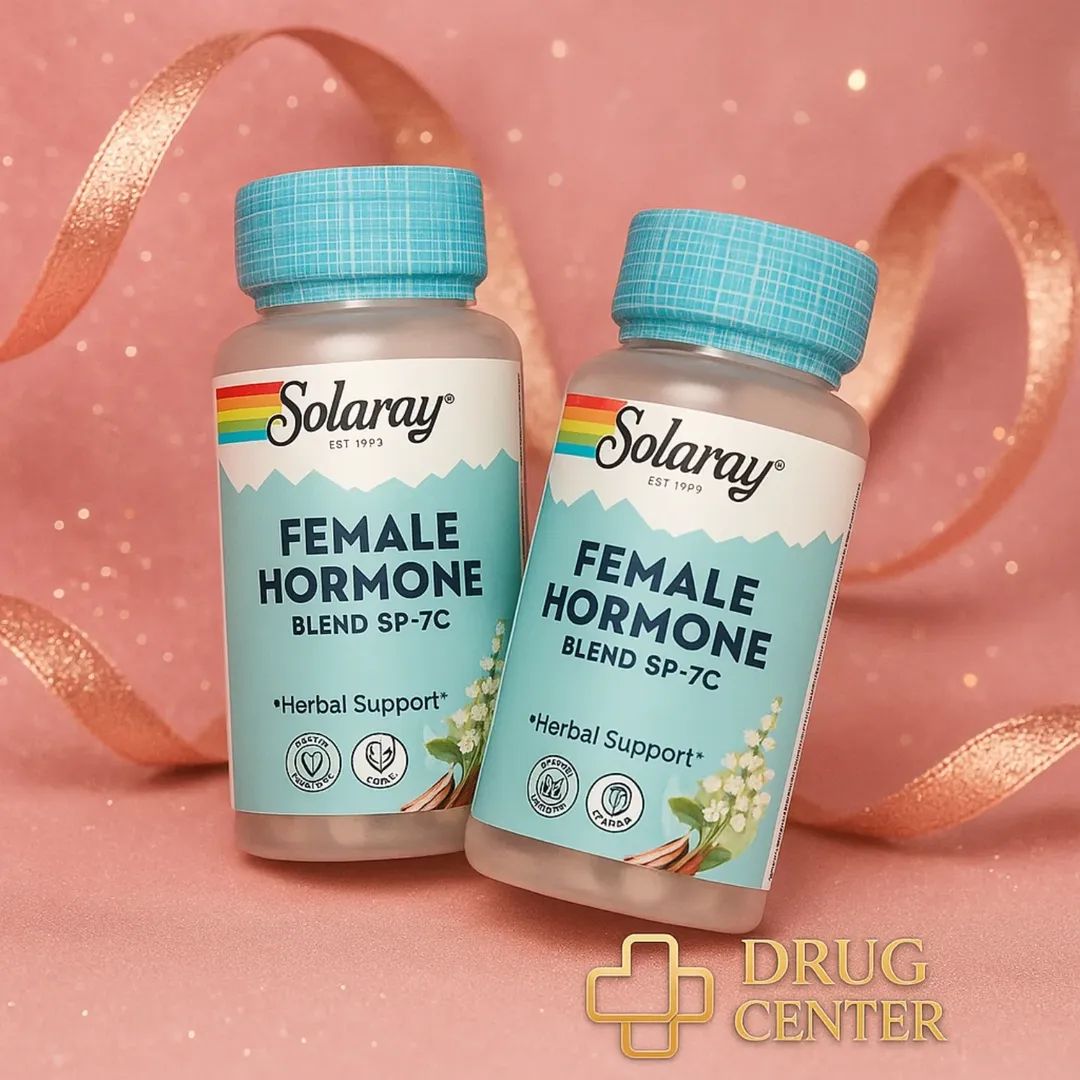 محفز هرمون الأنوثة الإستروجين من سولاراي الأمريكية 🇺🇲
Solaray - Female Hormone Blend SP-7C