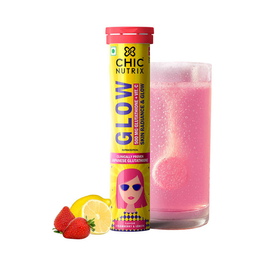 إشراقة يومية من الداخل مع اقراص كلو الفوارة من شيك نيوتريكس  Chic Nutrix Glow 
✨ أقراص فوّارة تعزز نضارة البشرة، توحّد اللون، وتدعم مرونة الجلد بتركيبة سريعة الامتصاص