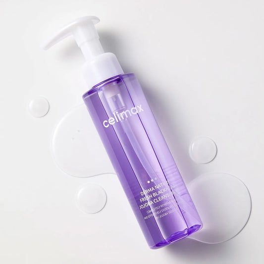 💜 Celimax Derma Nature Fresh Blackhead Jojoba Cleansing Oil
زيت تنظيف لطيف يساعد على إزالة المكياج والشوائب والدهون مع تنظيف المسام وتقليل مظهر الرؤوس السوداء