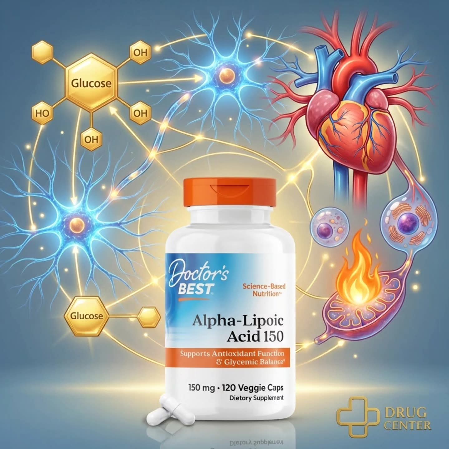 دكتورز بيست الفا ليبويك اسيد كبسول ١٥٠ملغم مكمل غذائي