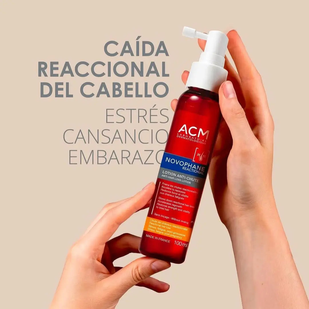 نوفوفان رياكشنال انتي هير لوس لوشن من اي سي ام الفرنسية 🇲🇫
ACM Laboratoire Dermatologique
Novophane Reactional Anti-Hair Loss Lotion